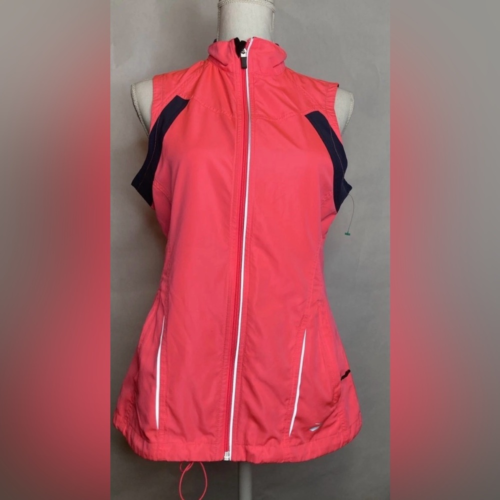 Brooks Running Pink Vest Women’s  Medium Visible Activewear Safety Reflective